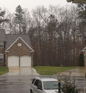 If you look close you can see the snowflakes